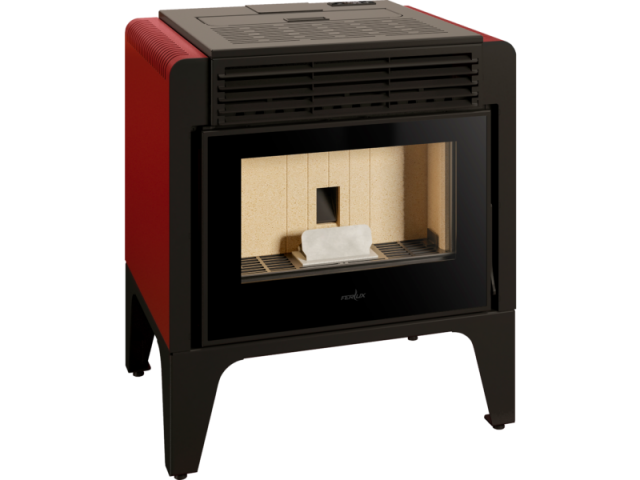 Estufa pellets Ferlux Ares Rojo Imperial