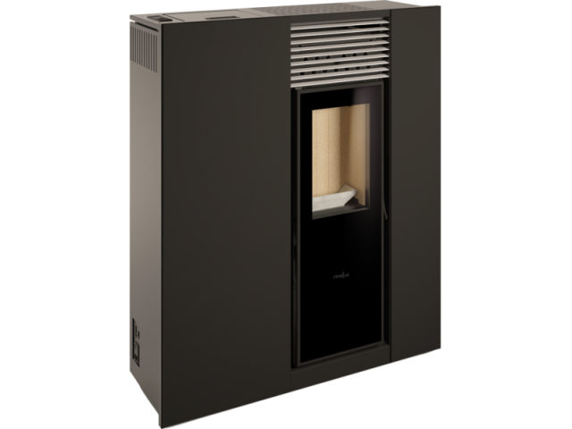 Estufa pellets Ferlux Genesis Steel Negra