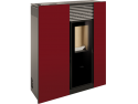 Estufa pellets Ferlux Genesis Steel Rojo imperial