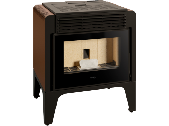 Estufa pellets Ferlux Ares Marron Vintage